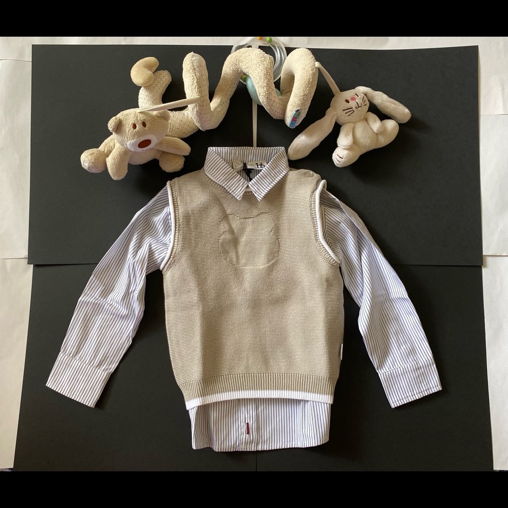 P&C Piecci designer children’s wear, boys vest, 12m